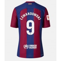 Fotbalové Dres Barcelona Robert Lewandowski #9 Domácí 2023-24 Krátký Rukáv